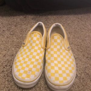 Yellow checkered vans